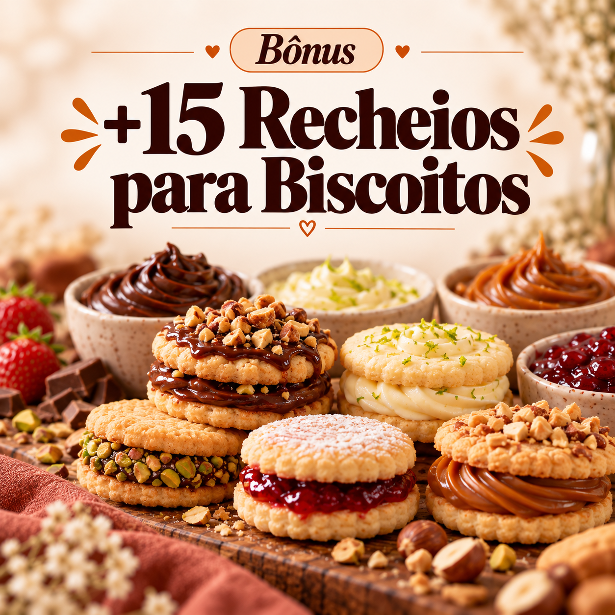 Capa do bônus Guia de Recheios para Biscoitos